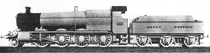 a powerful 2-8-0 Great Western Railway engine