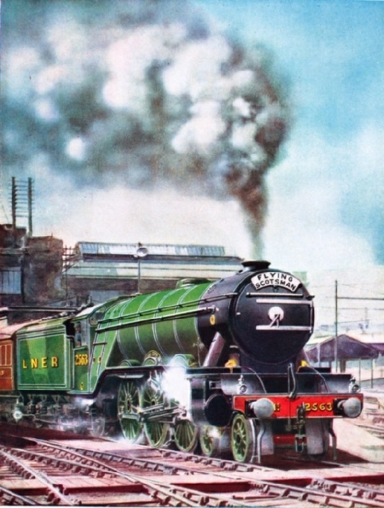 The "Flying Scotsman" leaving King's Cross hauled by No.2563 "William Whitelaw"