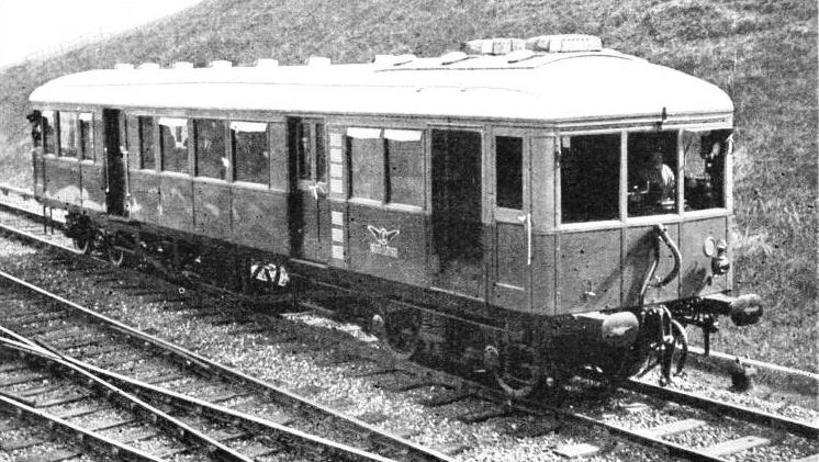 A diesel-electric rail-car running on the LMS