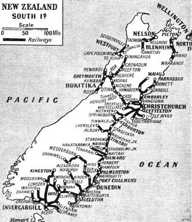 The railways of South Island, New Zealand