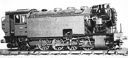 A TANK LOCOMOTIVE which operates on Mr G. P. Keen’s railway