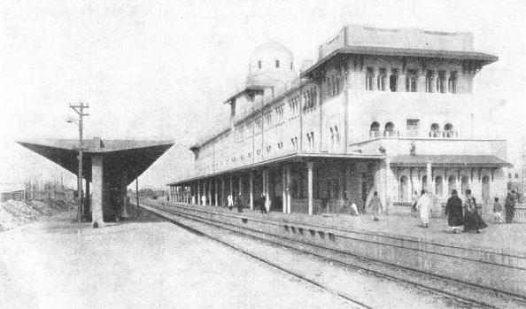 Tanta station, on the main line between Alexandria and Cairo