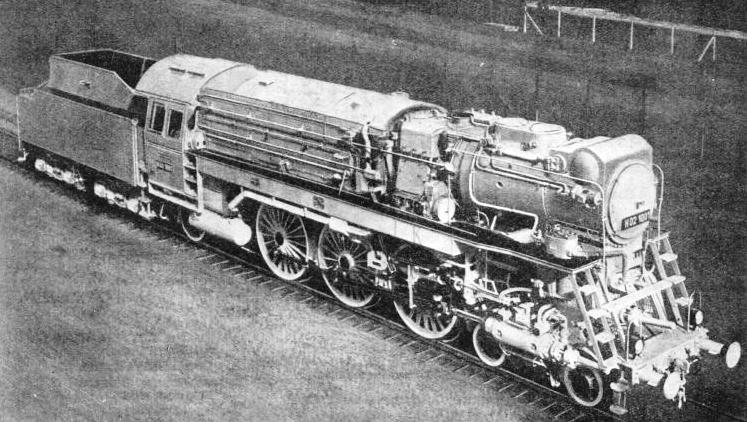 This 4-6-2 locomotive was built experimentally for the German State Railways