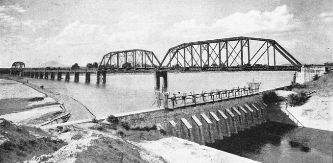 THE CULIACAN RIVER BRIDGE, built by the Southern Pacific Railroad of Mexico
