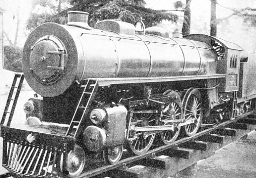 AN AMERICAN “PACIFIC” engine which operates on a private garden railway at Kenton Grange