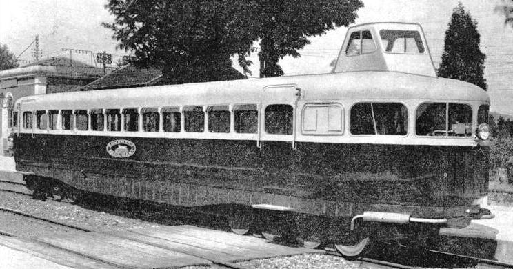 EXTERIOR view of the Coventry Pneumatic Rail-car