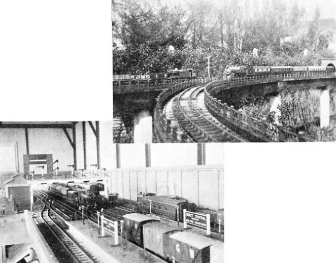 THE CENTRAL STATION and one of the junctions on Mr. V. B. Harrison’s railway