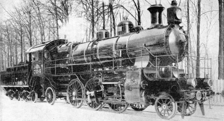 a standard 2-6-2 express locomotive, built for the Russian 5 ft gauge