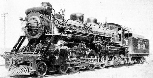 LOCOMOTIVE No. 178, one of the 4-6-2 engines owned by the National Railways of Mexico