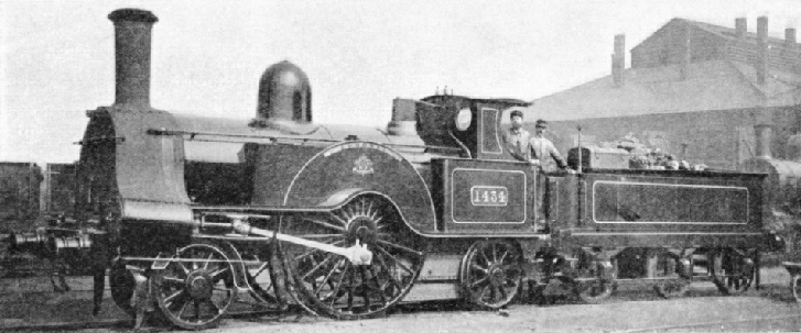 A Ramsbottom 2-2-2 after its reconstruction and the addition of a cab