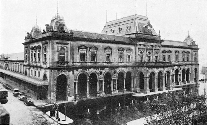 THE CENTRAL STATION AT MONTEVIDEO, owned by the Central Uruguay Railway