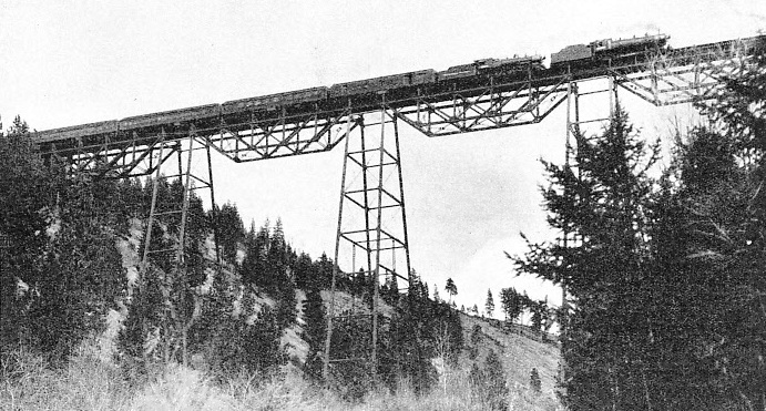THE “NORTH COAST LIMITED”, a transcontinental express, crossing the Marent Viaduct