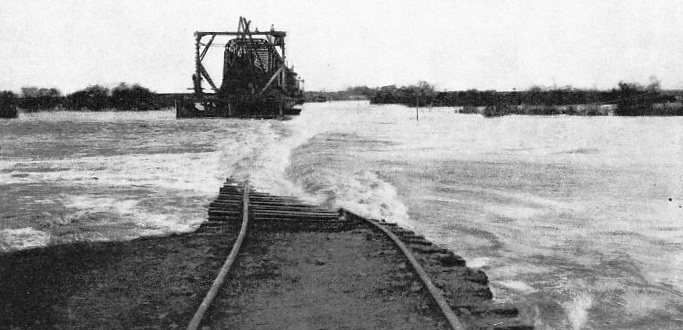 A “wash-out” on the lines of the Uruguay Central early in 1914