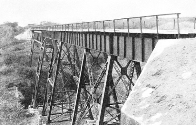 A NEW TRESTLE BRIDGE on the lines of the National Railways of Mexico