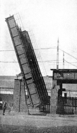 A TILT BRIDGE on the Liverpool Overhead Railway