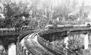 ONE OF THE JUNCTIONS on Mr. V. B. Harrison’s railway