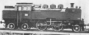 An unusual 2-4-4 tank locomoitve built at Prague for the Lithuanian State Railways 