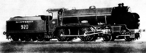 4-4-0 School class loco no 920 Rugby