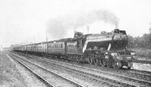 A “PACIFIC” locomotive fitted with experimental smoke-deflecting device