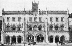 ROCIO TERMINUS in Lisbon, the focal point of the Portuguese Railways