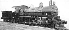 THIS 4-6-2 TYPE PASSENGER LOCOMOTIVE is used on the Queensland railways