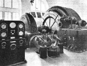 ONE OF THE FOUR HYDRO-ELECTRIC SETS at the Barberine power-station