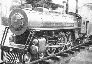 AN AMERICAN “PACIFIC” engine which operates on a private garden railway at Kenton Grange