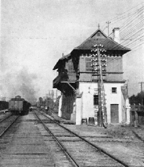 A signal box at Czestochowa, in southern Poland