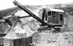 A DIESEL HALF-CUBIC YARD shovel