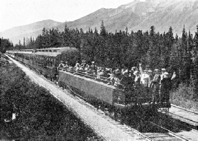 AN OPEN-AIR CANADIAN OBSERVATION CAR