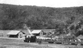 A TEMPORARY STATION at Port Weir on the northern extension of the Lagos Railway