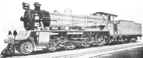 A 4-6-0 PASSENGER LOCOMOTIVE operating on the Kowloon-Canton Railway