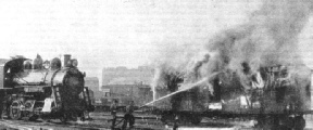 FIRE-FIGHTING APPARATUS carried on the locomotive