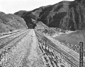 A TYPICAL STRETCH OF TRACK ON THE PEKING-KALGAN RAILWAY