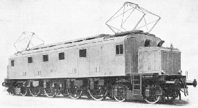 A MODERN ELECTRIC LOCOMOTIVE built for express work on the Italian State Railways