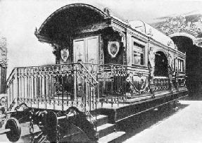 The Pope's private railway coach