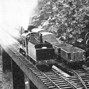 AN EXCELLENT CLOSE-UP of a 2½-in gauge locomotive