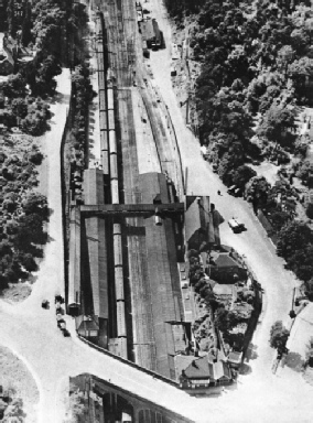 Weybridge station from the air