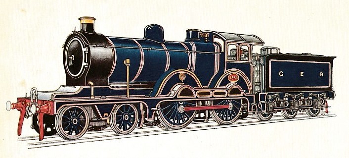 Great Eastern railway passenger express locomotive