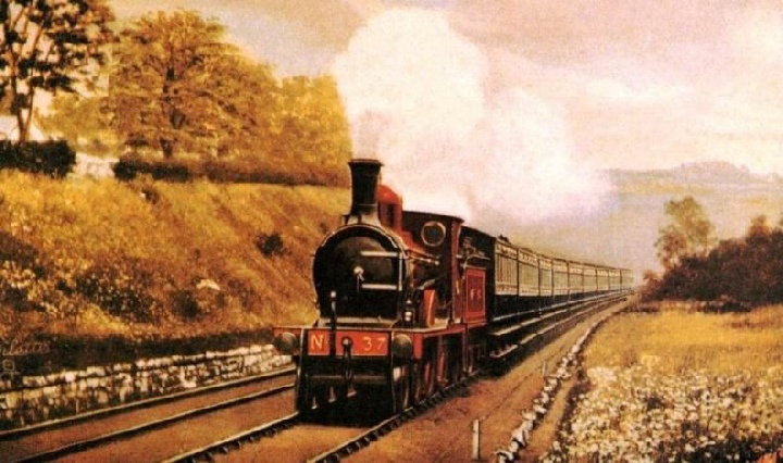 A STANDARD EXPRESS TRAIN on the Furness Railway