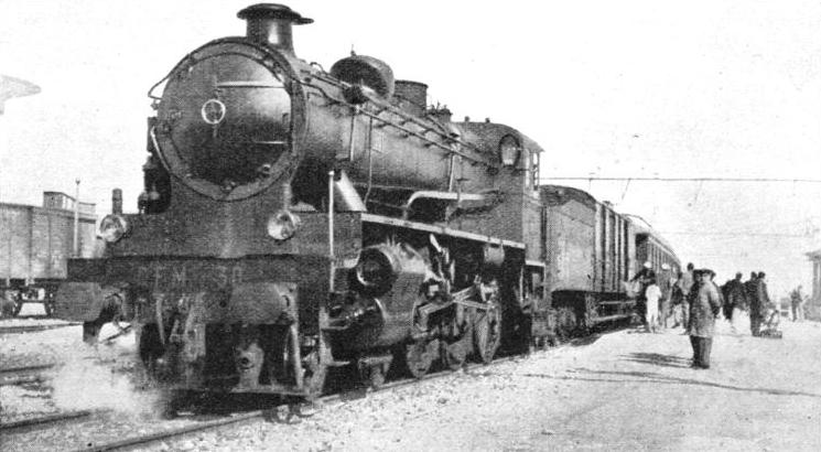 A PASSENGER TRAIN IN MOROCCO