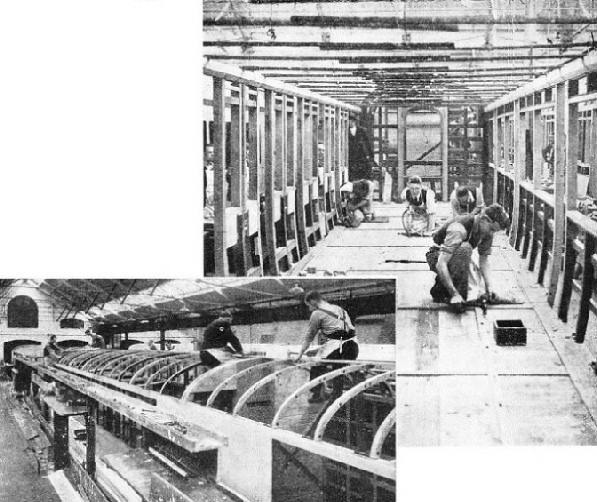 Building a railway carriage