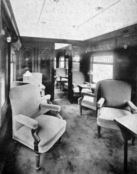 THE DRAWING ROOM CAR “CLEOPATRA” ON THE “SOUTHERN BELLE”