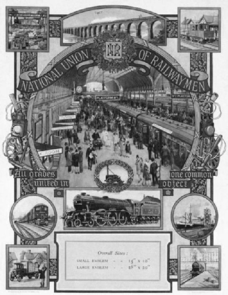 An emblem of the National Union of Railwaymen