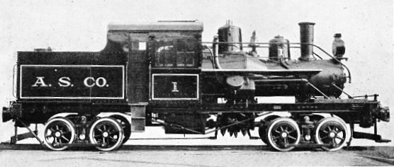 TWO-TRUCK HEISLER GEARED LOCOMOTIVE WITH I-BEAM FRAME