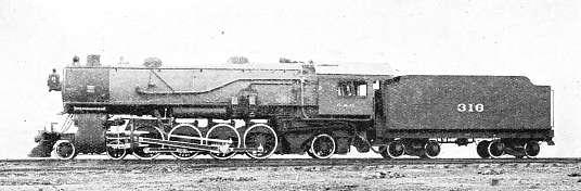 THE FIRST AMERICAN “MOUNTAIN” TYPE (4-8-2) HIGH SPEED LOCOMOTIVE
