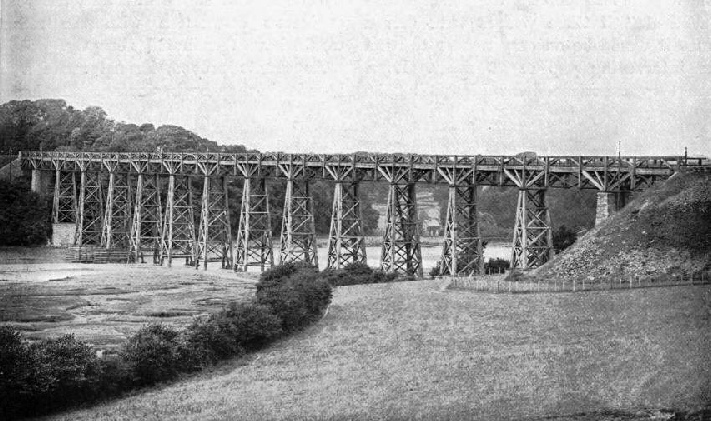 ONE OF BRUNEL’S TIMBER VIADUCTS in Cornwall