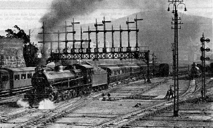 The Union Express leaving Capetown with 4-8-2 locomotive