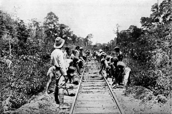 LEVELLING AND BALLASTING THE Sekondi-Coomassie Railway