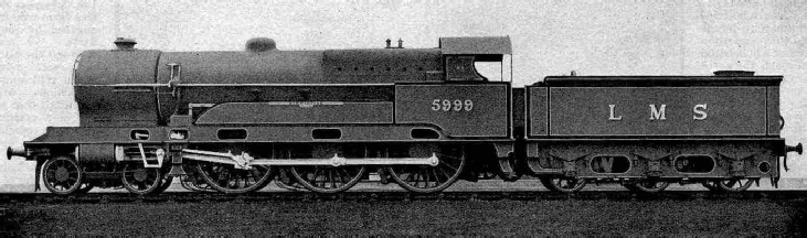 No. 5999 Vindictive, one of the re-built Claughtons